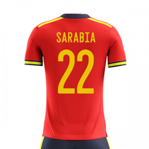Spanien Pablo Sarabia 22 VM 2022 Hjemmebanetrøje